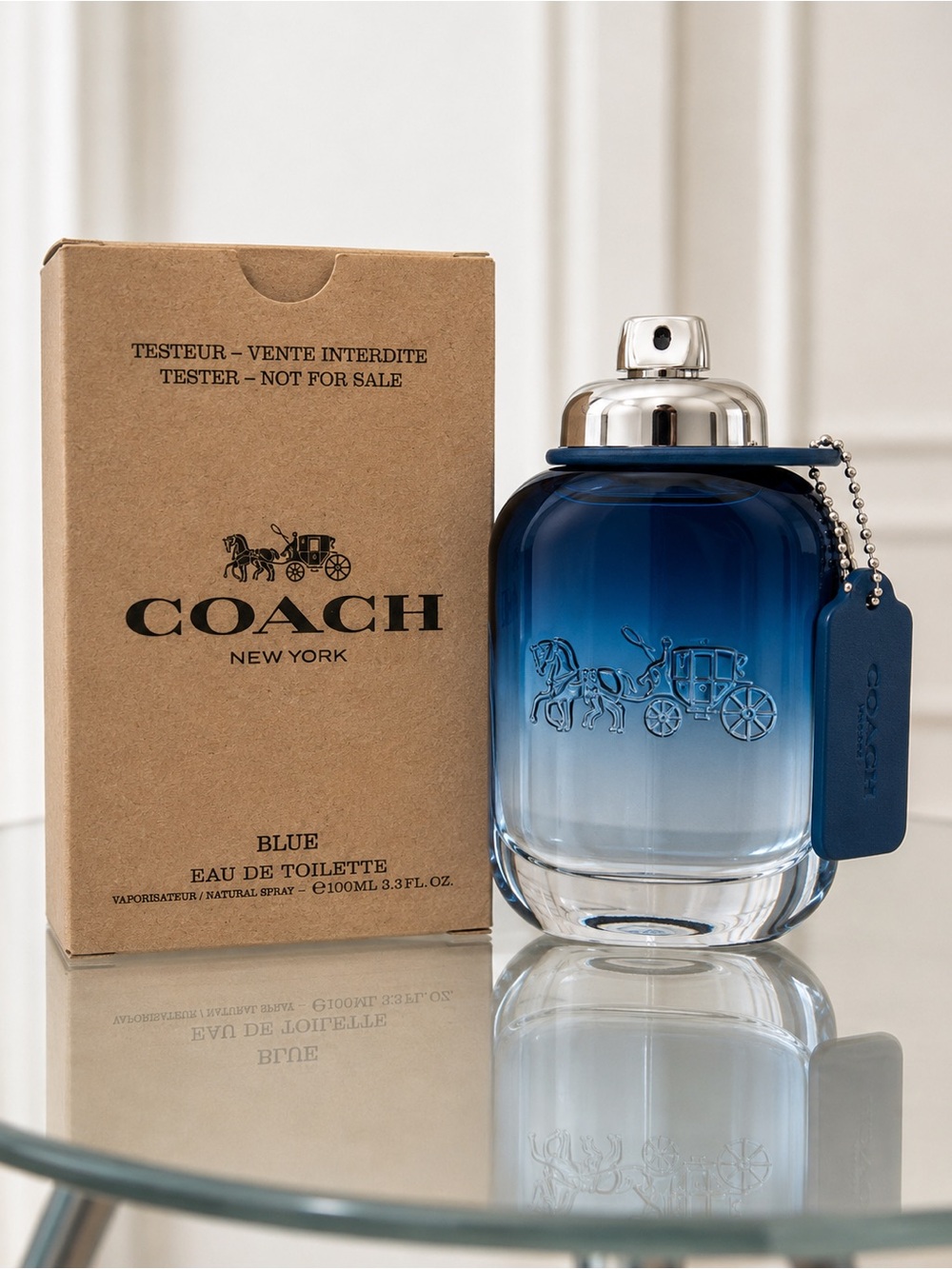 Coach Blue Eau de Toilette Bottle with Box